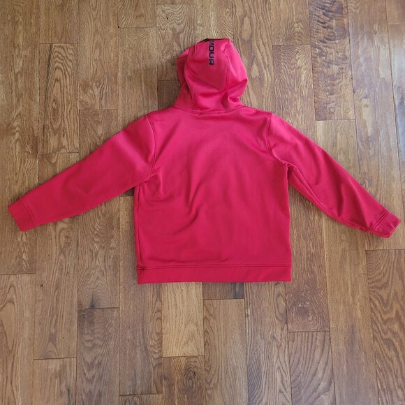 Kids Under Armour Red Hoodie Size Large - Picture 5 of 9
